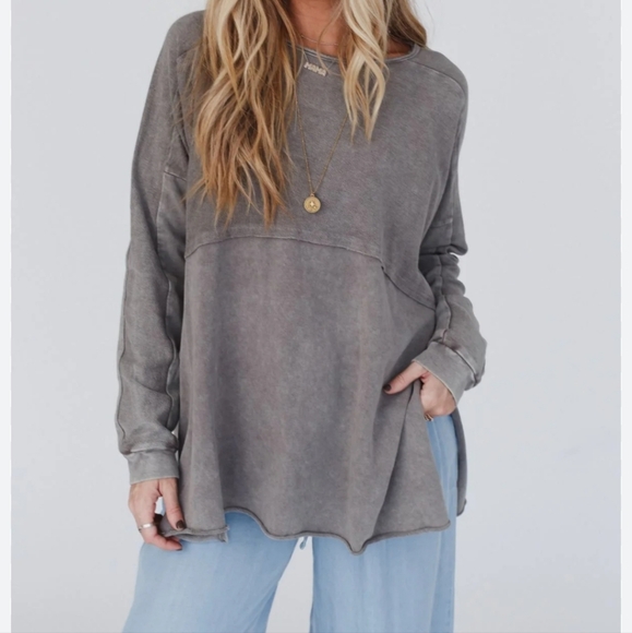 NWT Time Off Terry Knit Pullover Size Medium - Picture 3 of 9